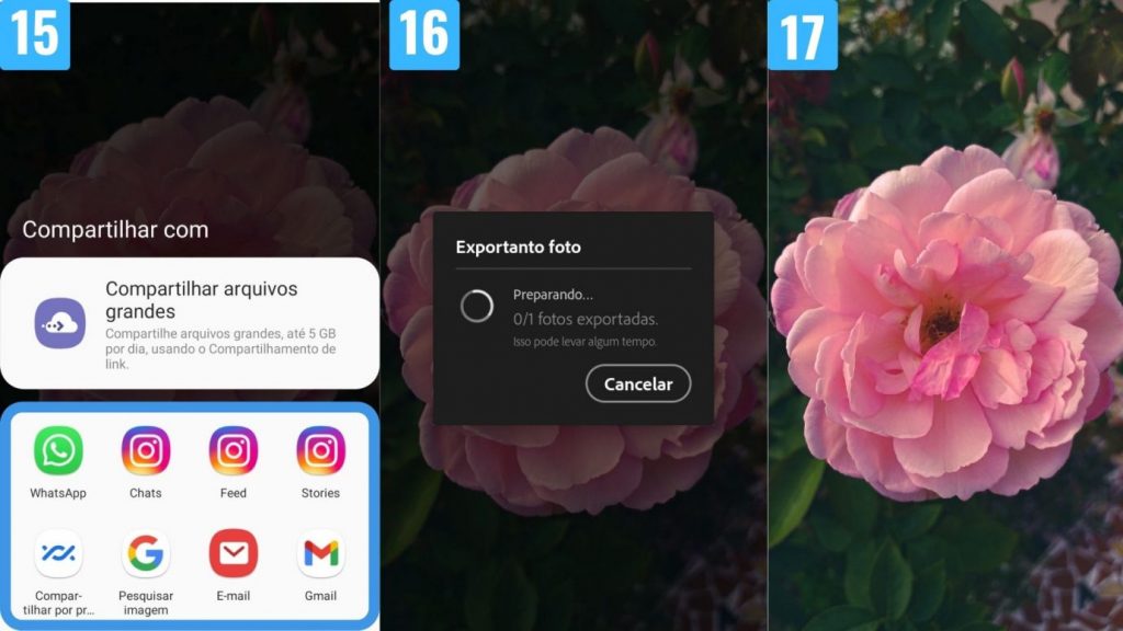 Como usar o editor de fotos profissional Lightroom no celular 5 Como usar o editor de fotos profissional Lightroom no celular 5